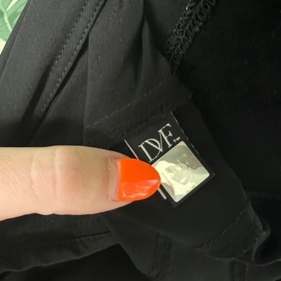 DVF Women’s Black Steeple Wrap Dress Short Sleeve 4 - Picture 7 of 8